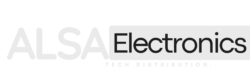 black background en logo